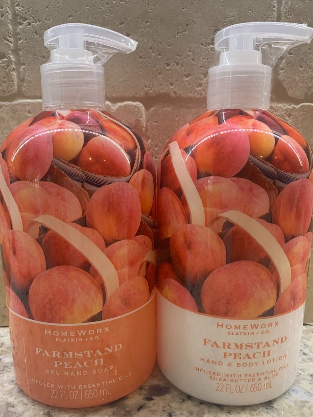 Homeworx Farmstand Peach Duo Lotion & Hand Soap
